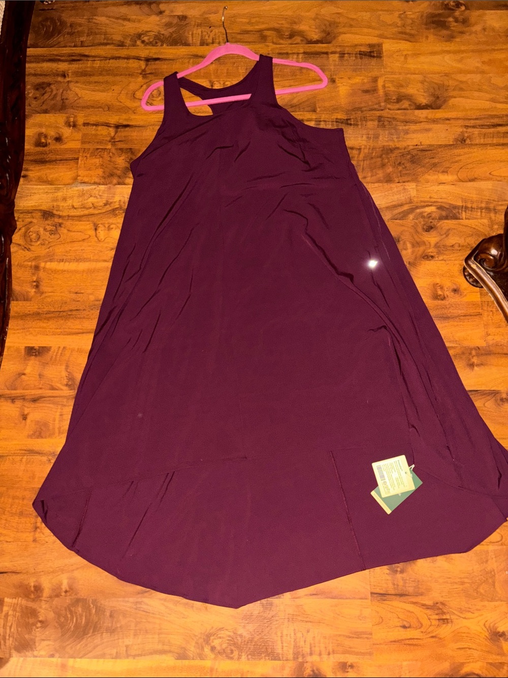 Women’s Sleeveless A-Line Dress in Deep Plum
